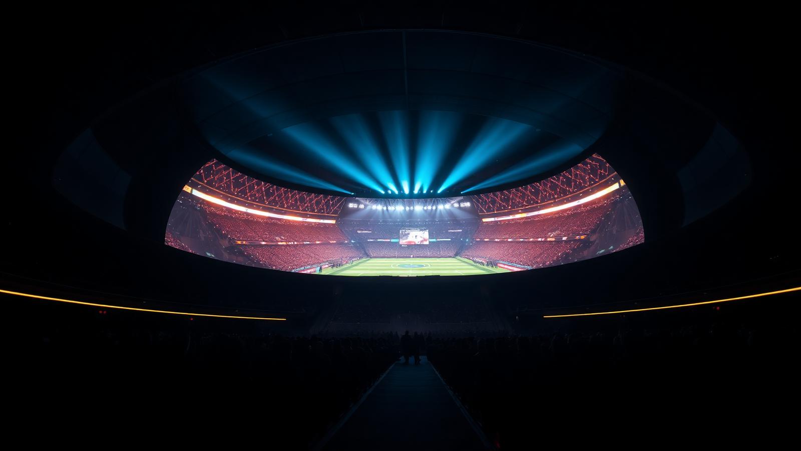 Immersive LED dome venue in shared reality